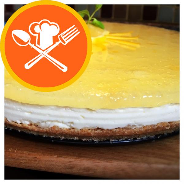 Νόστιμο Cheesecake με λεμόνι (Άψητο)